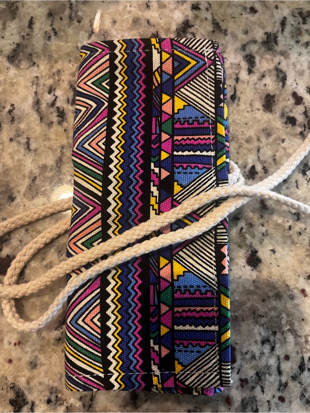Colorful Geometric Crossbody Bag - Multi
